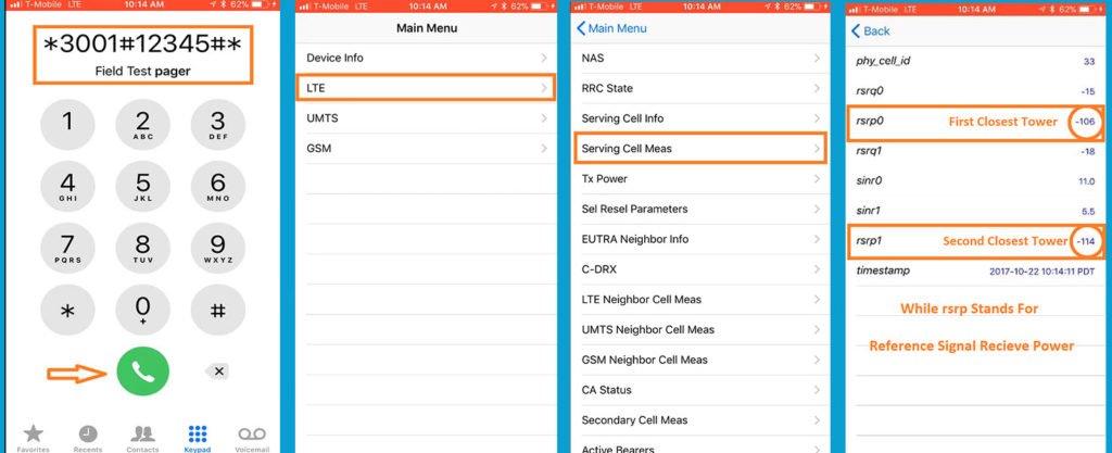 iPhone Field Test Mode with Intel Chipset